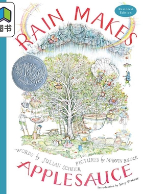 凯迪克奖得主Marvin Bileck 雨水滋养的苹果酱 Rain Makes Applesauce 英文原版 进口图书 儿童睡前故事绘本读物