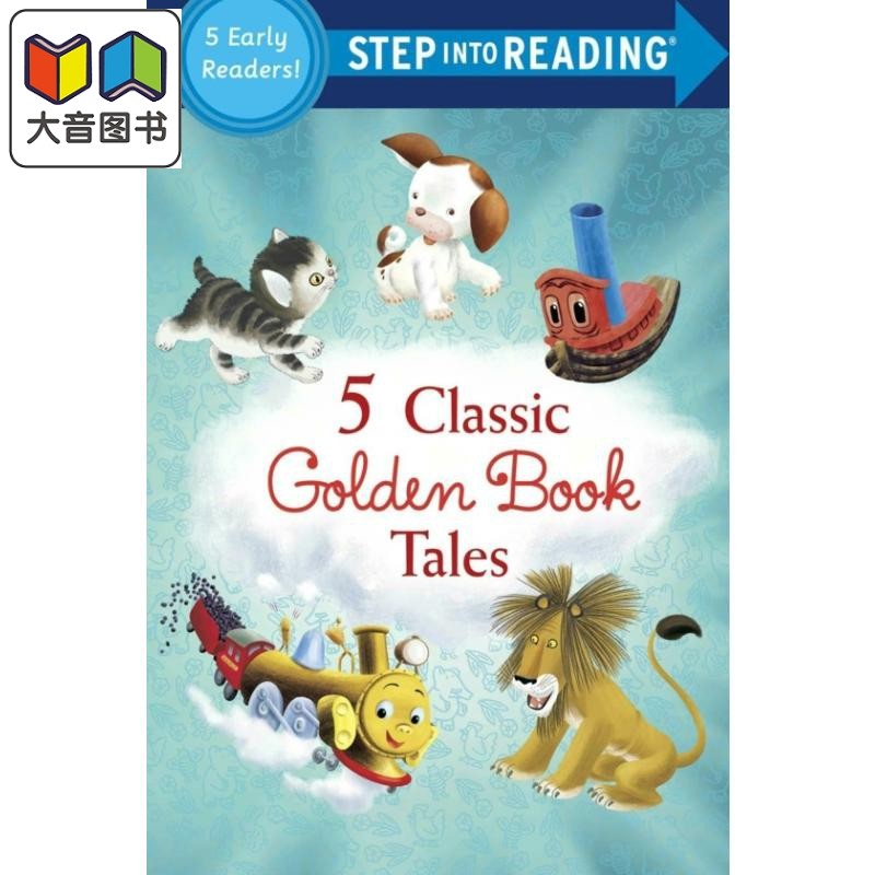 Step into Reading Step 1 Five Classic Golden Book Tales 兰登阅读进阶1:五部经典金书故事 英文原版 儿童绘本 大音
