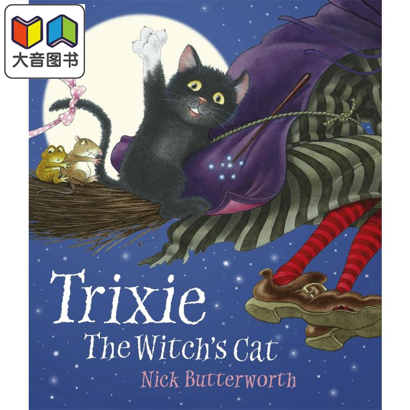 小黑猫特里克西英文原版绘本