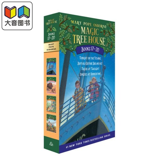 Magic Tree House Volumes 神奇树屋卷 17-20盒装 英文原版 小初文学 6到9岁 儿童章节桥梁书 Mary Pope Osborne 大音