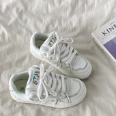 运动板鞋 喜叔小众设计感厚底小白鞋 百搭复古面包鞋 春季 女2026新款