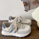 喜叔 学生跑步运动鞋 厚底华夫阿甘鞋 女ins超火百搭透气休闲老爹鞋