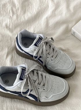 喜叔小众复古德训鞋女2025新款秋冬百搭加绒板鞋学生运动休闲鞋子