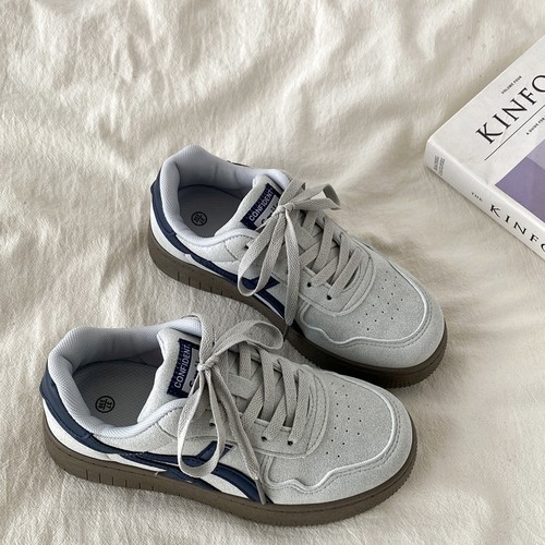 小众灰蓝色德训鞋美式复古板鞋潮