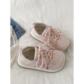 丑萌大头运动休闲鞋 喜叔 夏季 透气网面阿甘鞋 粉色网鞋 女2025新款