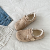 女2025新款 冬季 百搭保暖棉鞋 喜叔一脚蹬外穿加绒勃肯鞋 休闲毛毛鞋