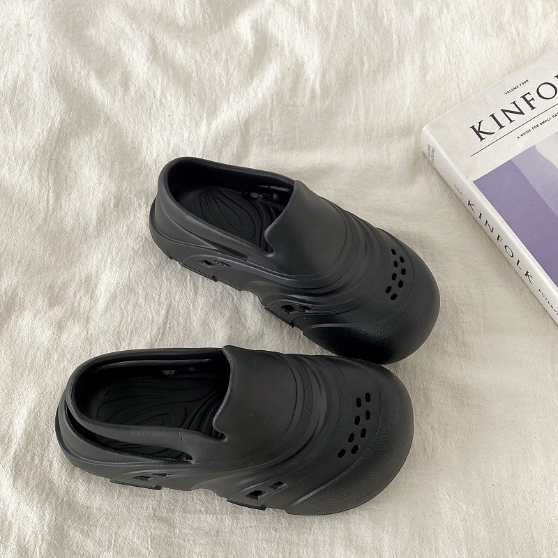 小众奶糖凉拖鞋爆款厚底洞洞鞋潮