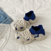 喜叔小众拼色厚底八爪鱼运动鞋 男 复古跑鞋 女款 春秋透气休闲老爹鞋