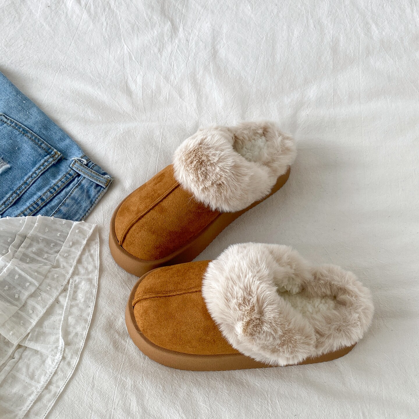 喜叔厚底包头棉拖鞋女外穿2025秋冬新款室内防滑家居保暖毛毛拖鞋,女鞋,毛毛鞋,淘宝优惠券,粉丝福利购,淘宝优惠卷