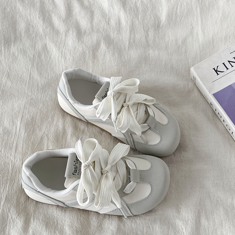 复古小众芭蕾德训鞋爆款平底板鞋