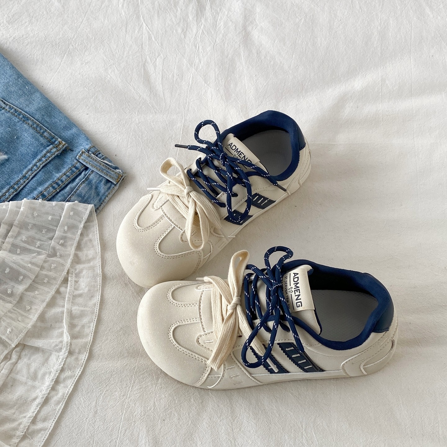 喜叔爆款圆头复古厚底德训鞋女款春秋小众阿甘板鞋运动休闲小白鞋,女鞋,德训鞋,淘宝优惠券,粉丝福利购,淘宝优惠卷