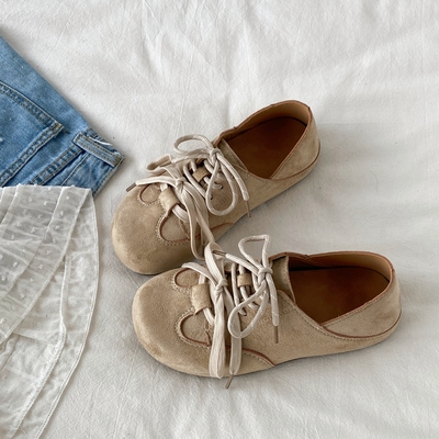 两穿平底全包勃肯鞋一脚蹬单鞋