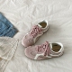 学生运动板鞋 喜叔肉粉色厚底德训鞋 复古休闲阿甘鞋 新款 女2026春季