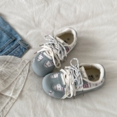 女2026新款 春季 百搭小白鞋 喜叔小众雾霾蓝德训鞋 平底运动休闲板鞋