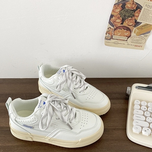 运动鞋 喜叔小众复古厚底德训小白鞋 百搭休闲板鞋 秋季 子 女2024新款