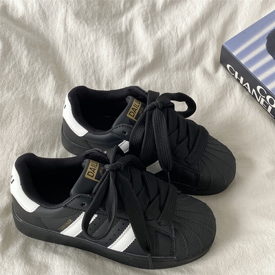 复古百搭贝壳鞋男女同款滑板鞋子