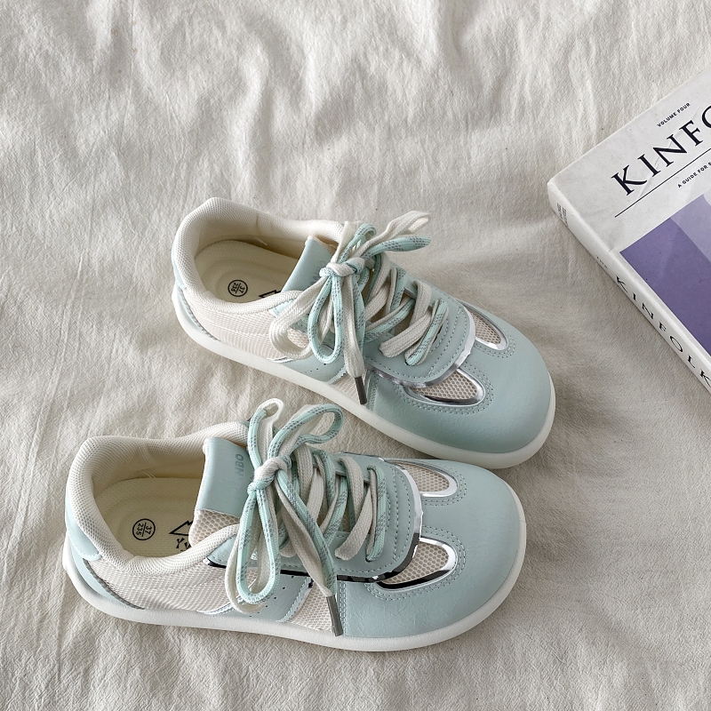 2025爆款网面透气板鞋泡芙德训鞋