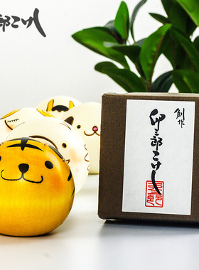 日本制卯三郎木制 十二生肖动物手工摆件家居装饰品生日礼品 现货