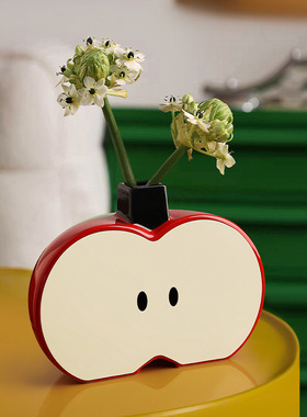 SHPIN BHM现代简约高级感苹果花器软装家居客厅电视柜桌面装饰品