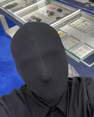 [in Stock] 2022 Spring/Summer Runway Style Haed Makc Face Mask Headgear Zipper Hat No Vision