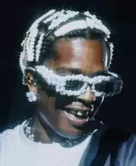 [in Stock] Asap Rocky Style Sunglasses Pearl Sunglasses for Performance Street Vibe Unisex Pearl Sunglasses