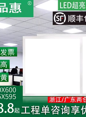 集成吊顶600x600led平板灯60x60面板灯石膏矿棉板铝扣板LED工程灯