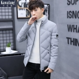 Зимняя хлопковая короткая куртка, трендовый пуховик с пухом, в корейском стиле