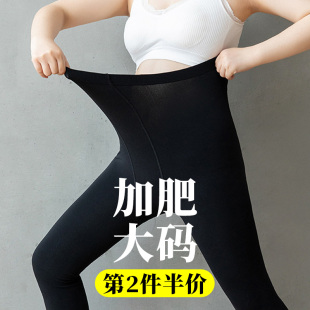薄款 丝袜女春秋季 胖妹妹mm女孩打底连体长筒袜子 连裤 加肥加长大码
