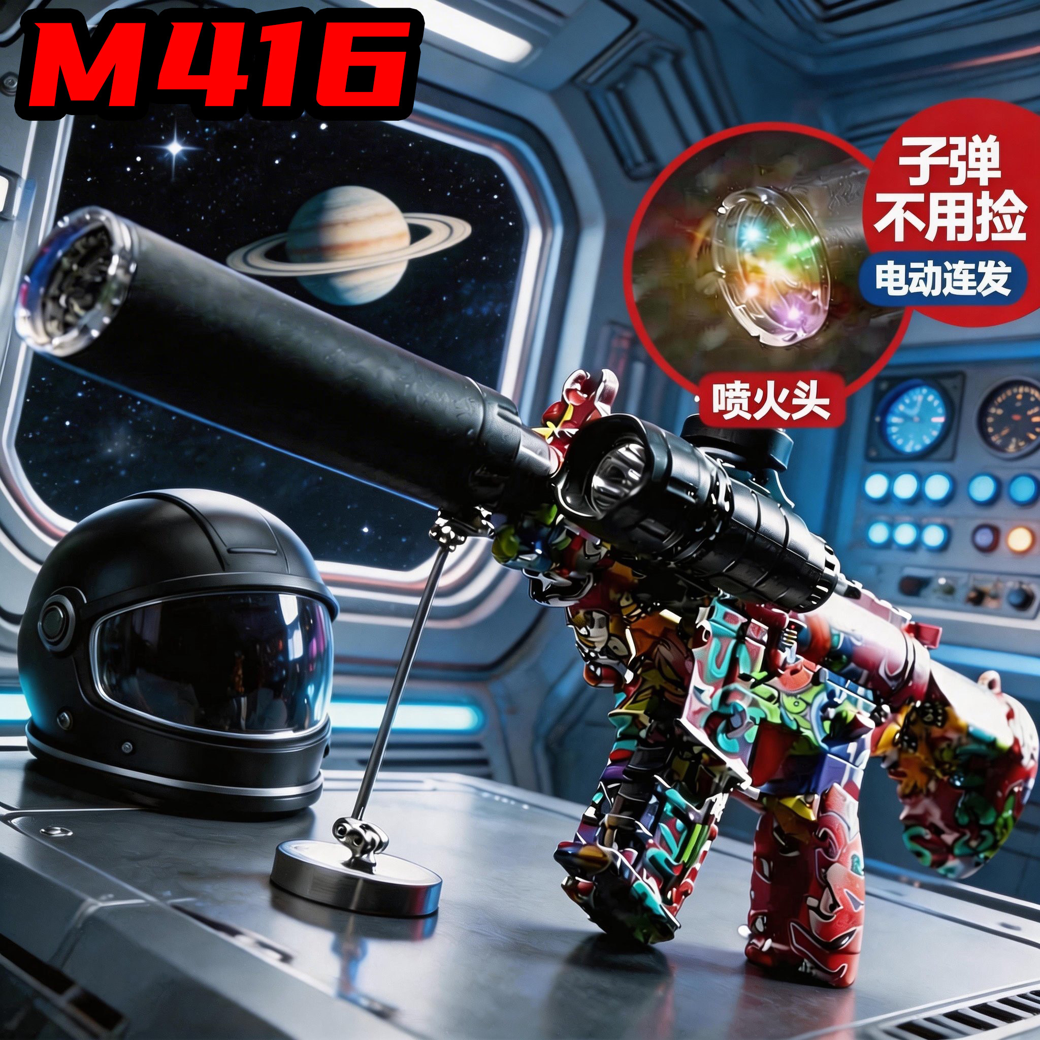 M416电动连发仿真玩具枪男孩玩具图片