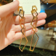 耳坠 爆款 设计感气质个性 夸张几何金属耳环高级感小众耳饰2026新款