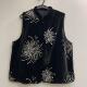重工丝绒刺绣马甲女黑色烟花烫钻无袖 2026新款 新中式 背心气质百搭