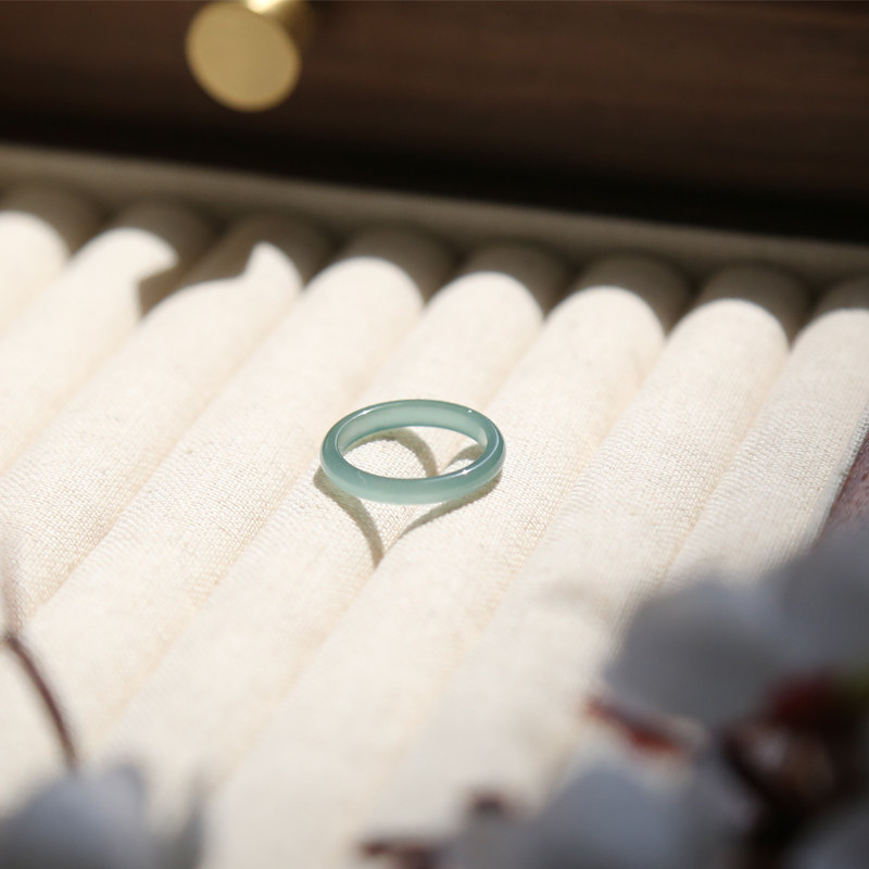 天然翡翠戒指冰种A货高冰蓝水危料男女情侣素圈缅甸玉石细条指环,珠宝/钻石/翡翠,戒指/指环,淘宝优惠券,粉丝福利购,淘宝优惠卷
