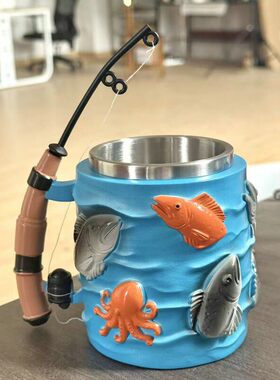 跨境爆款钓鱼主题3D立体