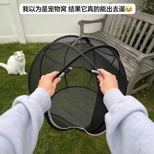 溜猫神器！猫咪滚动折叠