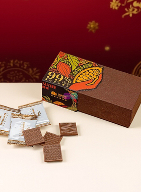Choc Choco巧克巧蔻SHARE ME黑巧克力薄片纯可可脂24片装盒装120g