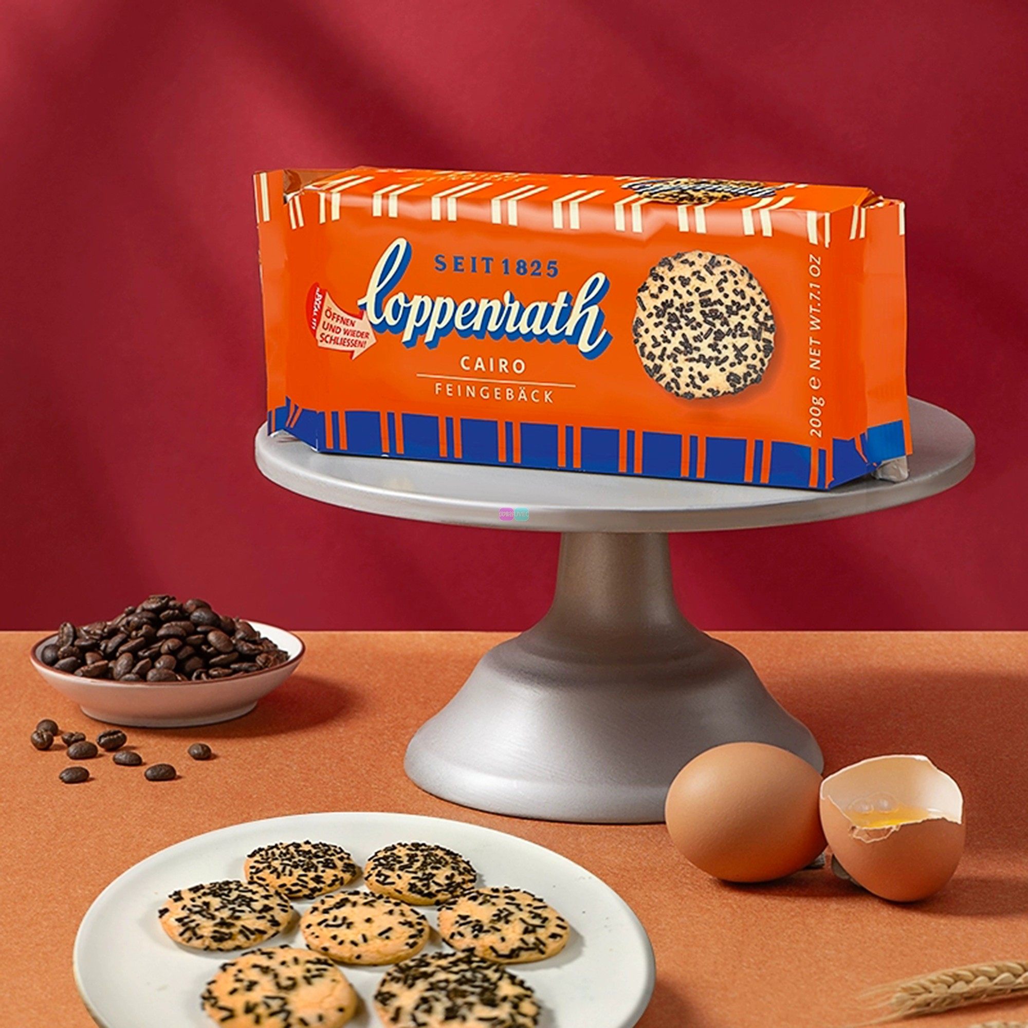 德国进口零食休闲歌本瑞1825典藏系列椰蓉榛子巧克力曲奇饼干200g,零食/坚果/特产,曲奇饼干,淘宝优惠券,粉丝福利购,淘宝优惠卷