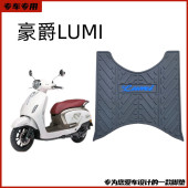适用于豪爵lumi125专用TPE脚垫升级款 加厚TPE踏板车防水摩托改装