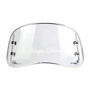 适用于踏板电动车风挡前挡风玻璃复古125踏板摩托车改装挡风板