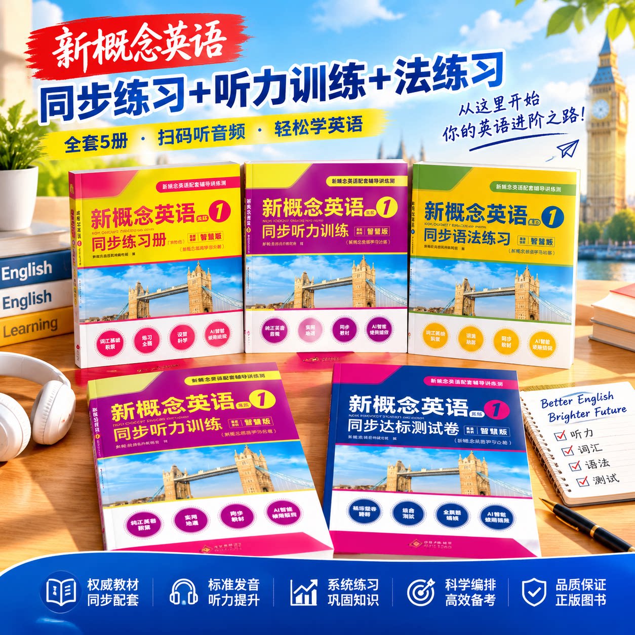 新概念 1 英语全套专项训练教辅包含练习语法听力试卷课后巩固练习帮助小学生吃透课本强化英语基本功