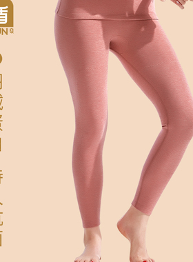 乔盾秋冬季女士保暖裤加绒羽绒蛋白驼绒女单裤中厚高腰秋裤Q5052