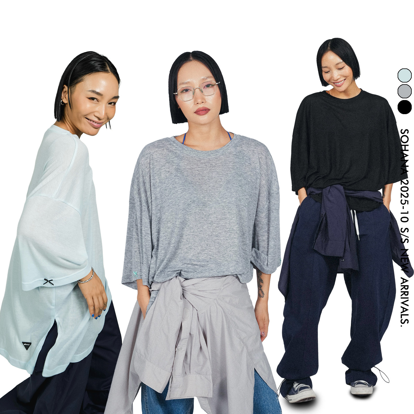 五分袖通勤薄款纯色棉男女通用