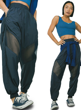 王润SOHANA2024夏季无感零压薄如纸网纱火辣性感防晒束脚运动裤