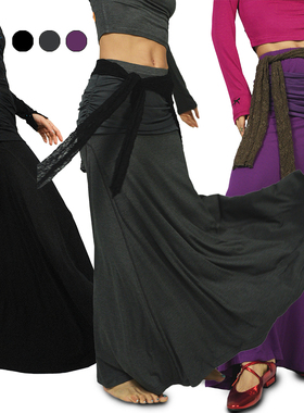 王润SOHANA2024弹力垂感舞动日常百搭翘臀裙大裙摆优雅时尚长裙