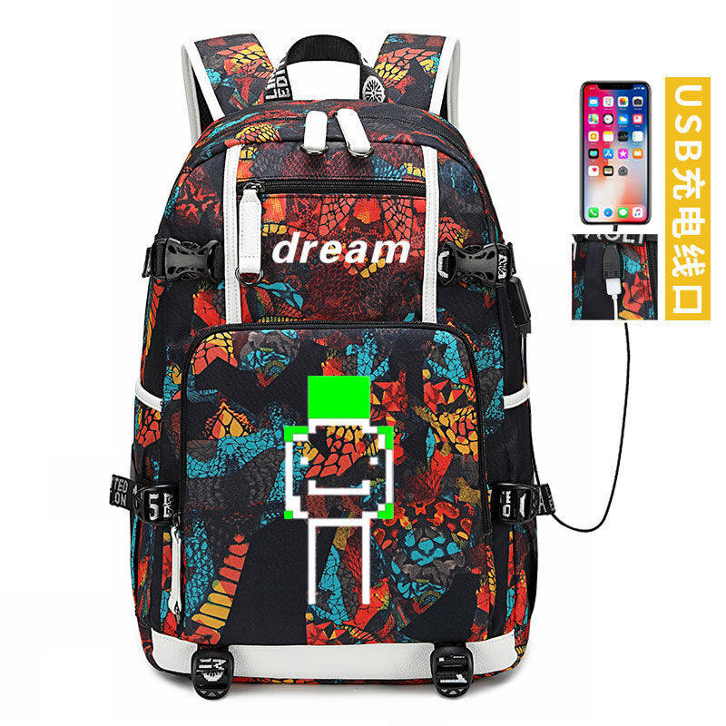 2025Dreamwastaken书包 欧美周边大容量中学生学生双肩包 Dream旅