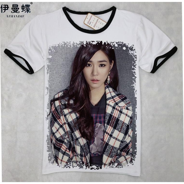 2025少女时代黄美英solo同款T恤明星夏季短袖上衣男女情侣款巨图