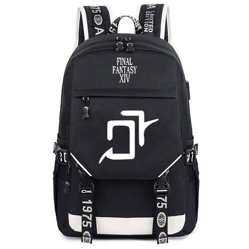 2024最终幻想14徽章书包FF14艾欧泽亚全职业学生双肩背包牛津布防