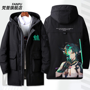 2024原神游戏动漫周边联名衣服魈印象休闲羽绒服男女休闲外套百搭