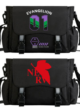 2024eva斜挎包新世纪战士初号机动漫NERV周边单肩包男女同款学生