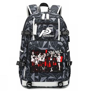 2024女神异闻录5游戏周边P5动漫书包男女中小学生休闲运动背包双