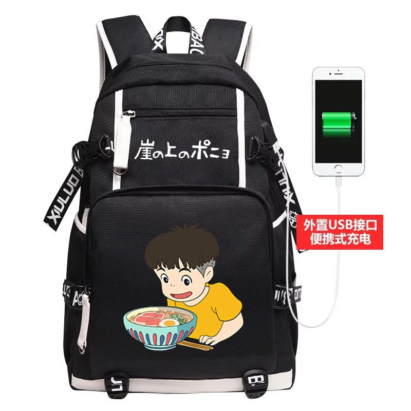 2024悬崖上的金鱼姬书包宫崎骏动漫波妞与宗介二次元周边学生双肩